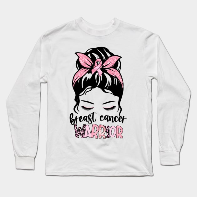 Breast cancer awareness Long Sleeve T-Shirt by Anonic